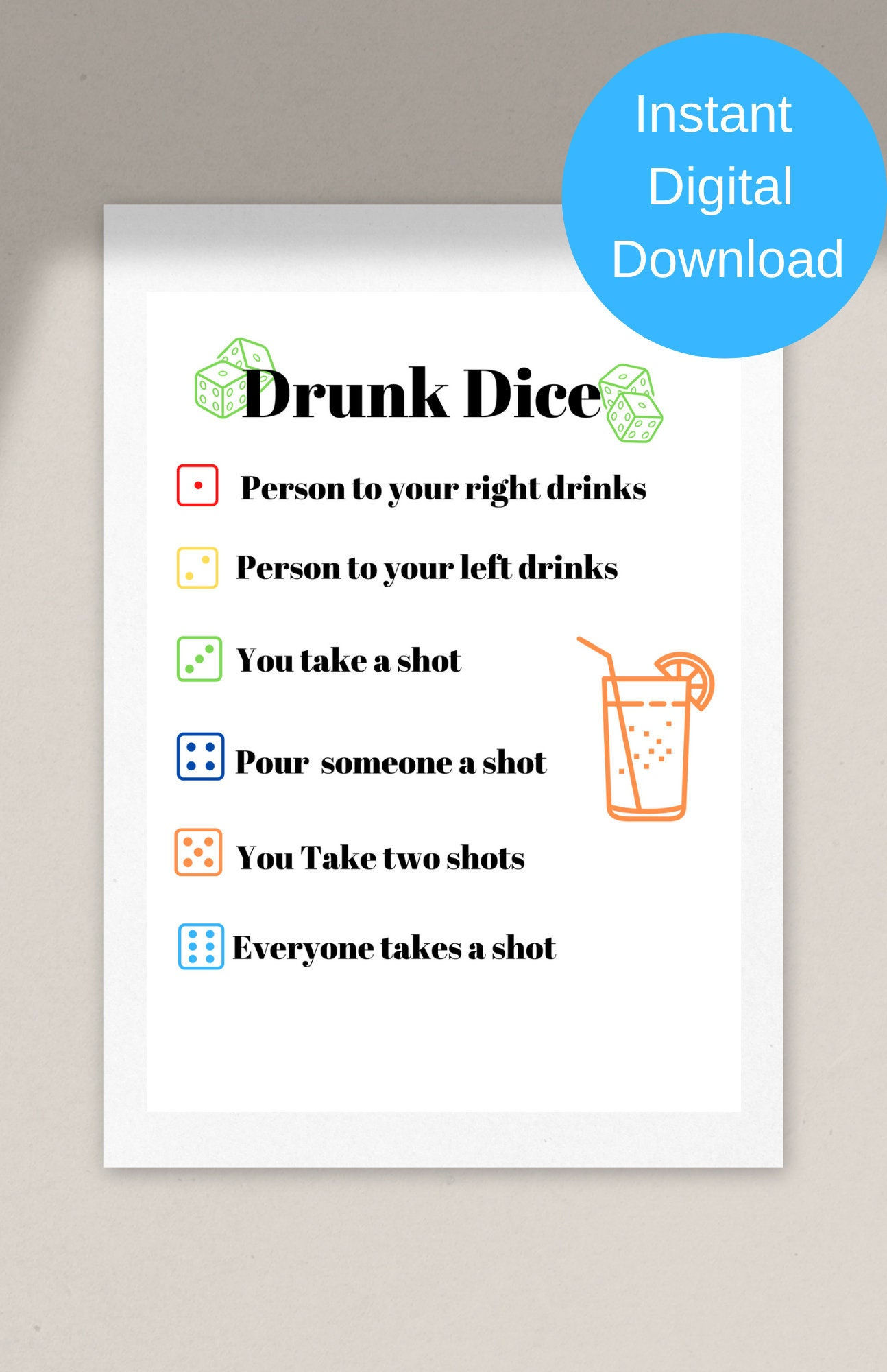 Wallpaper #g2zNKZMBMyCOpUSXDRRd90 Drunk Dice Adult Drinking Game Bachelorette Party Games Etsy