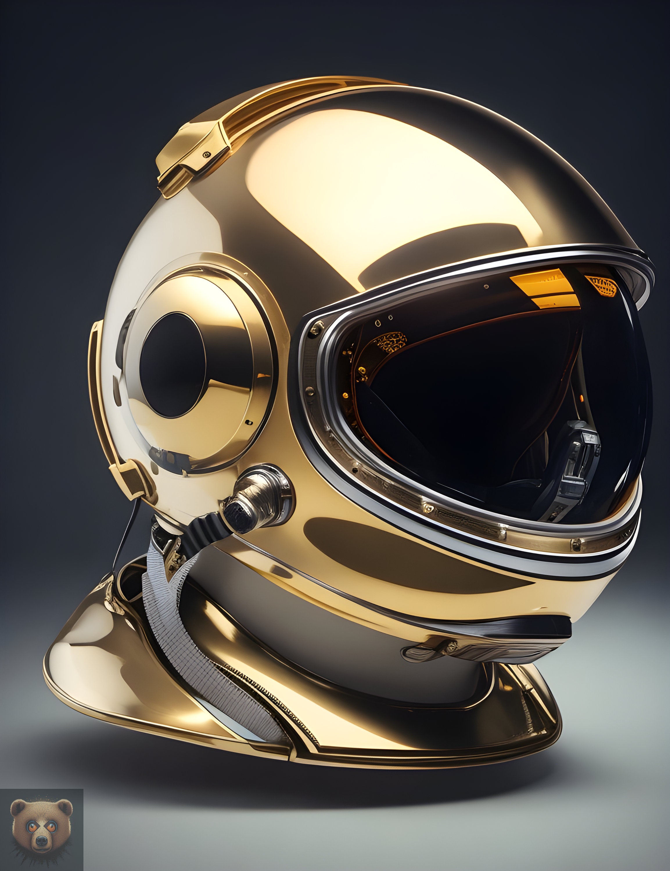 Wallpaper #2BGgM5MBXrlMTfB5u0qk129 Casco De Astronauta Dorado Casco De Astronauta Pieza De Coleccionista