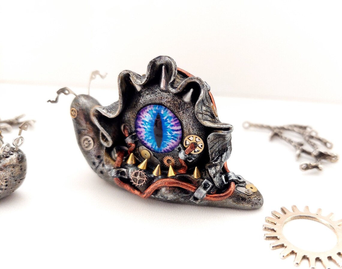 Wallpaper #7DE0NZMB5zzyi_yYk1WD32 Small Steampunk Snails Miniature Handmade Steampunk Friends Etsy