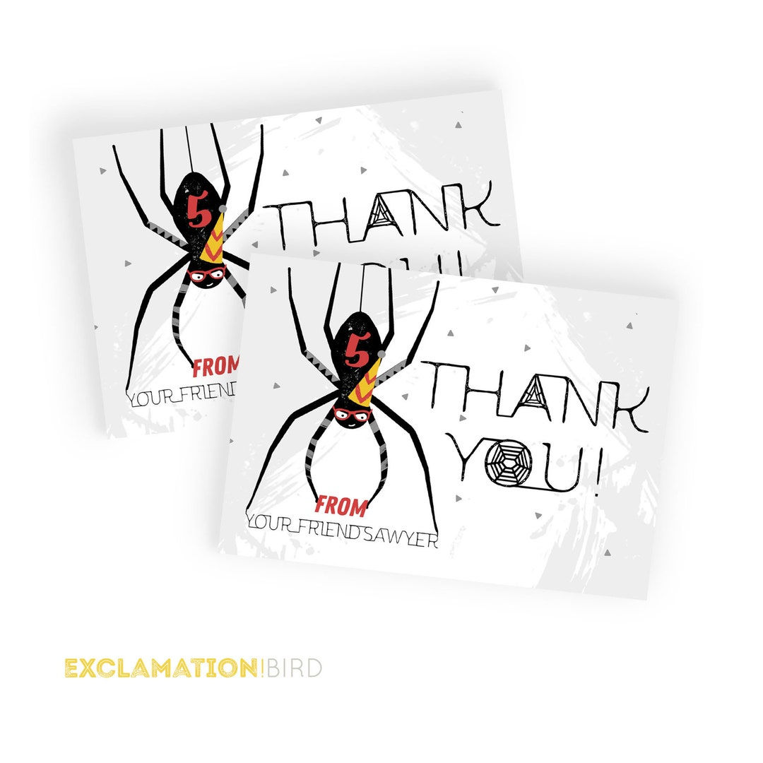 Wallpaper #XPTBOZMBKFX8bn3rFHcU257 Spider Birthday Party Thank You Bug Birthday Thank You Card Spider