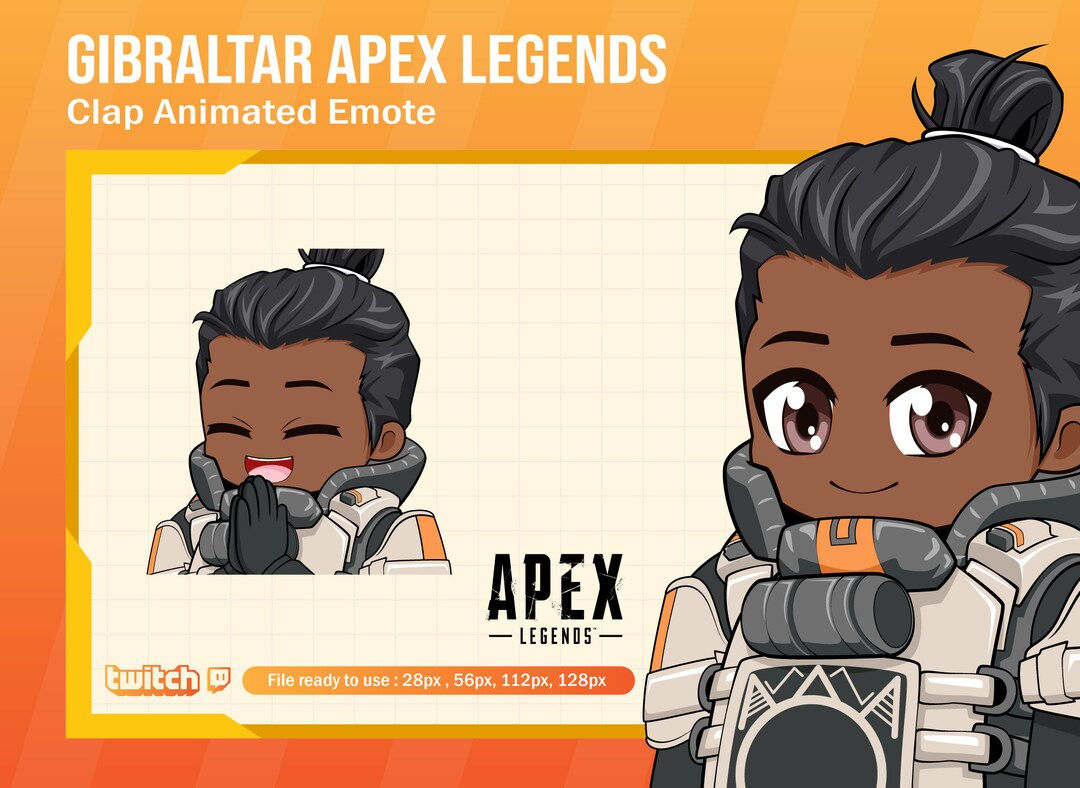 Wallpaper #yP84a5MB3lSXT3zUx-eY135 Gibraltar Apex Legends Clap Animated Emote for Twitch Twitch Etsy