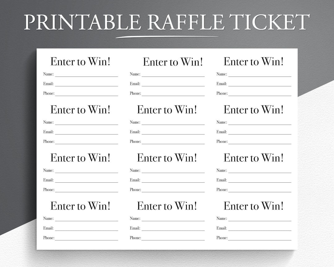 Wallpaper #58496 Free Printable Raffle Ticket Templates