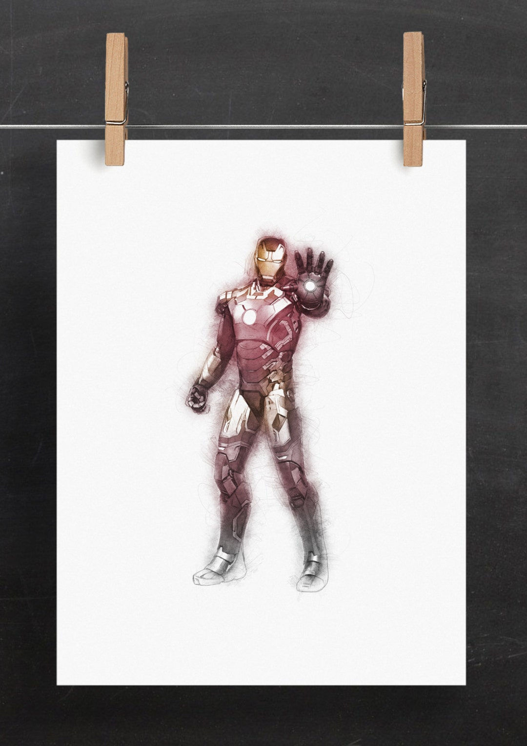 Wallpaper #N6WdOJMBVBiSkHCaNI6L140 Avengers Print Iron Man Art Tony Stark Poster Superhero Art Comic