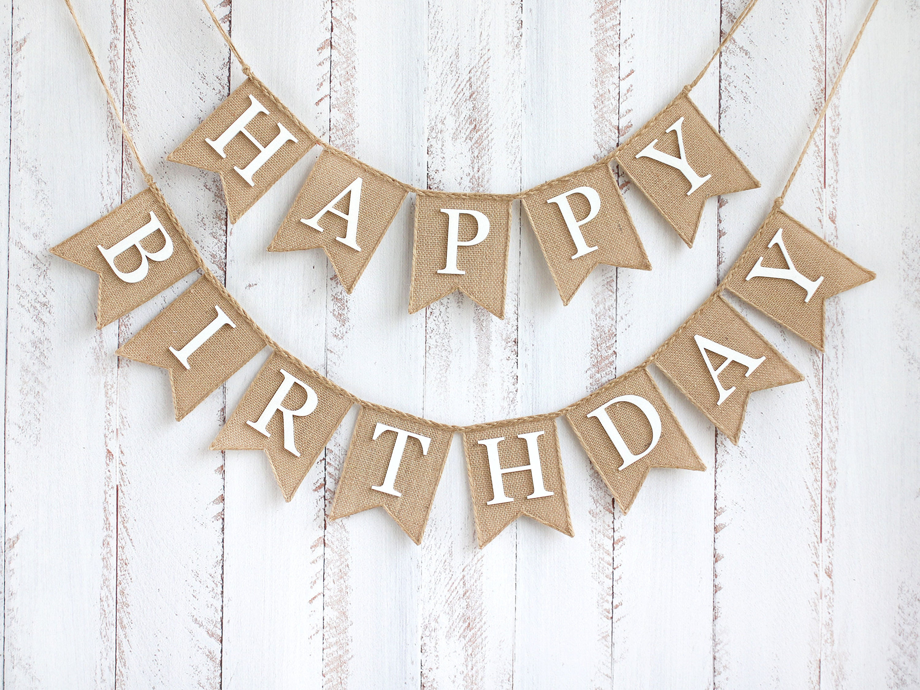 Wallpaper #PDHeNZMB5zzyi_yYylio8 Personalized Birthday Banner Burlap Birthday Banner Happy Etsy