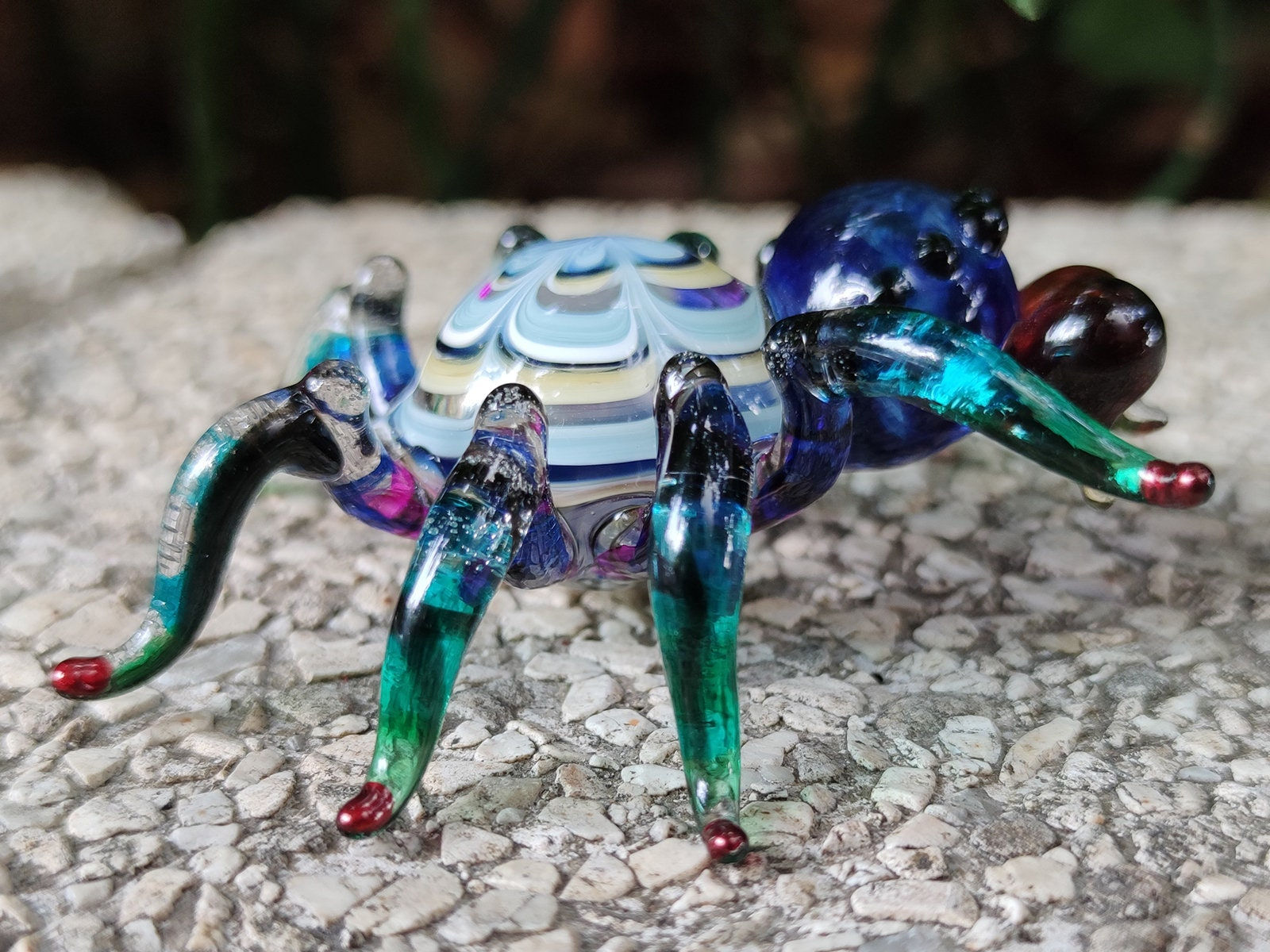 Wallpaper #H_SpOZMBKFX8bn3rSXeg366 Big Eye Spider Miniature Figurines Hand Painted Multi Blue Etsy Uk