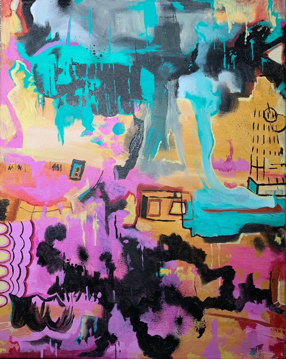 Wallpaper #PEXNk44B7YBJg1BVWp_h40 Cyberpunk Abstract Painting Abstract Art Original Abstract Etsy Hong Kong