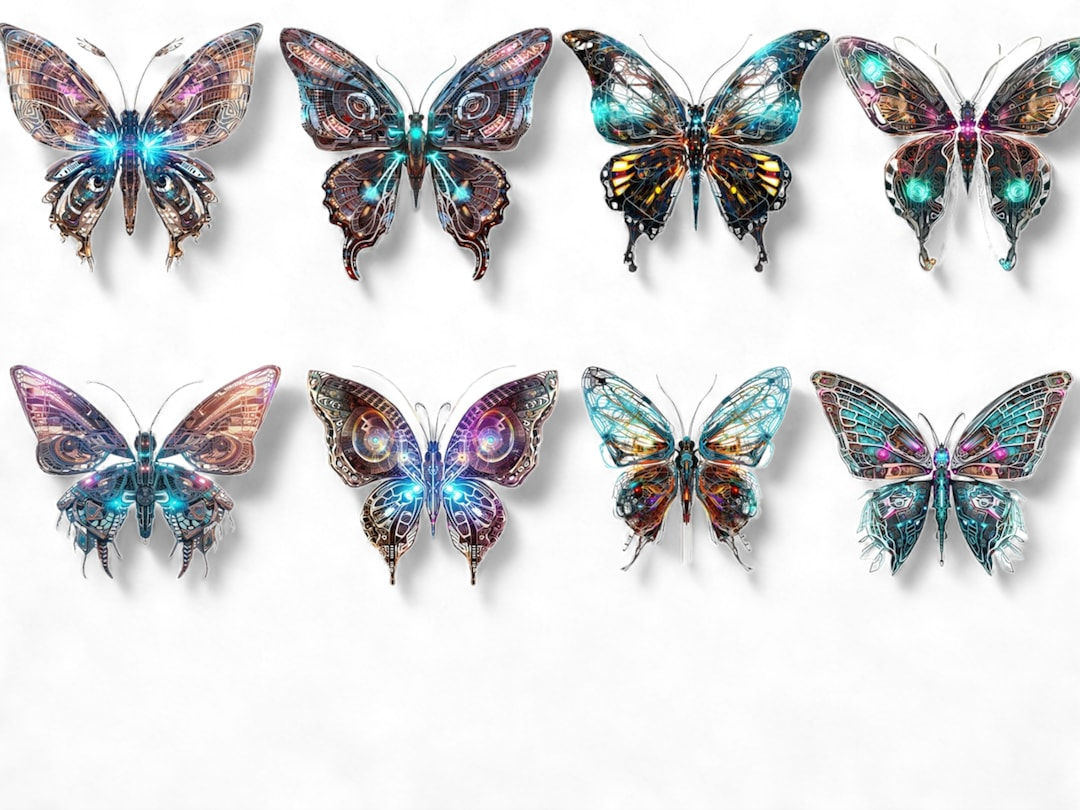Wallpaper #tX0I8o4Bnwiau_P6yAoe4 Cyberpunk Butterfly Digital 8x Art Designs Bundle Etsy