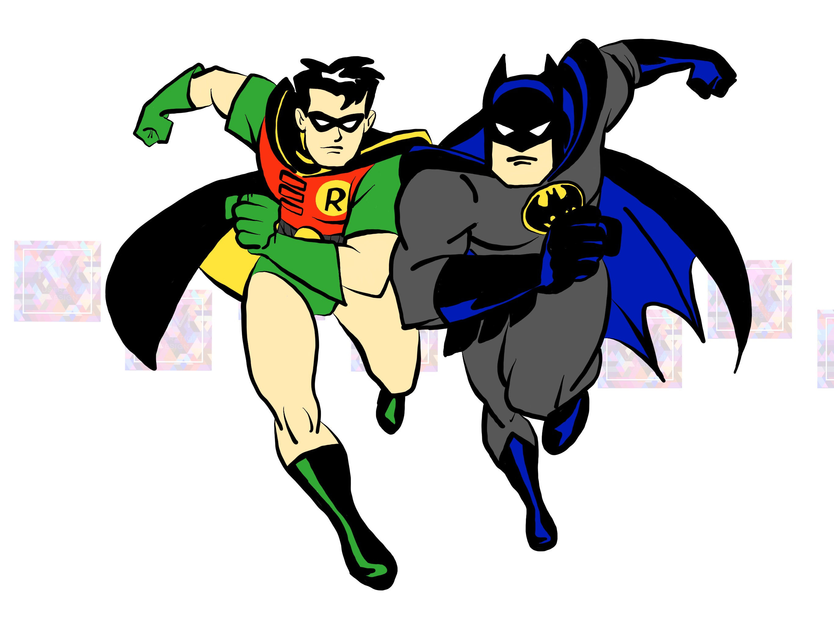 Wallpaper #Bmi9HZMBSpphPi3-jicl13 Batman and Robin Instant Download Printable Digital Drawing Etsy