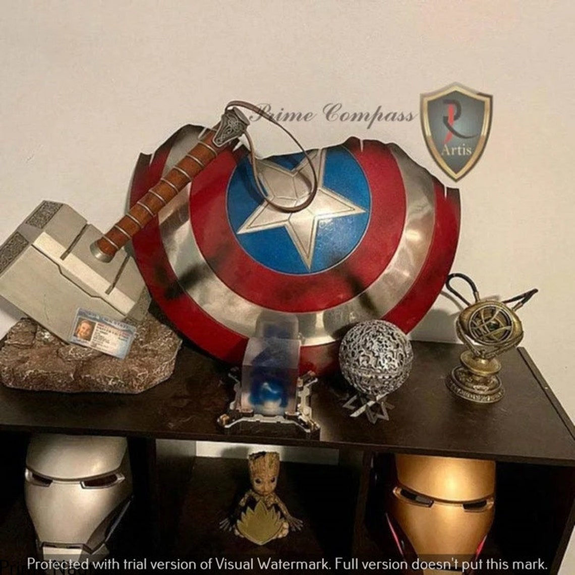 Wallpaper #6mdwCZMBSpphPi3-es_S191 Captain America Broken Shield Metal Prop Replica Avengers Etsy