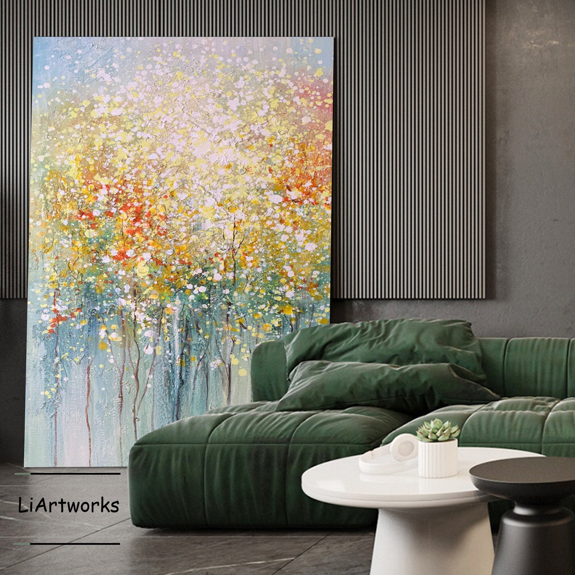 Wallpaper #02714 Three New Very Large Tree Paintings Rich Gane Art