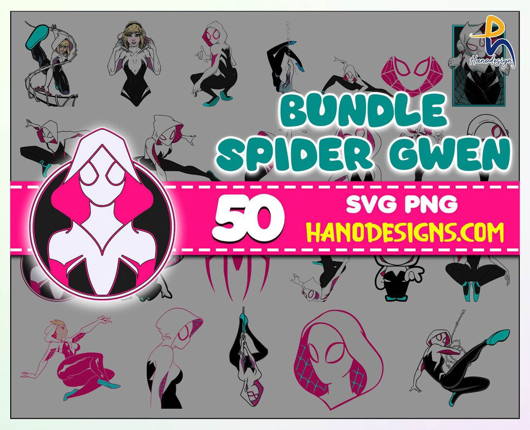 Wallpaper #RPS3OZMBKFX8bn3r6ncE4 Ghost Spider Svg Bundle Spider Gwen Png Sublimation Spidey Etsyde