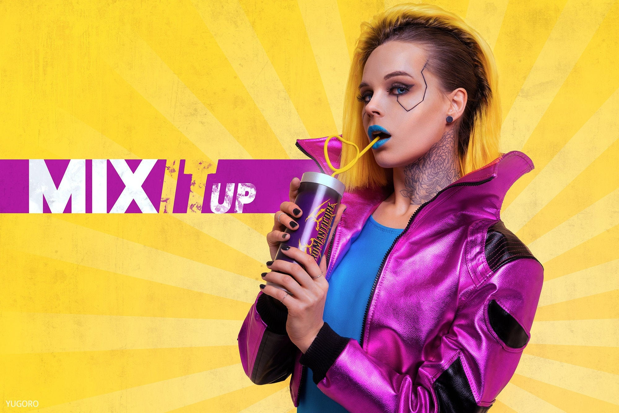 Wallpaper #VX3X8I4Bnwiau_P69wdp8 Cyberpunk 2077 Cosplay Poster Soda Drink Pinup Print Etsy