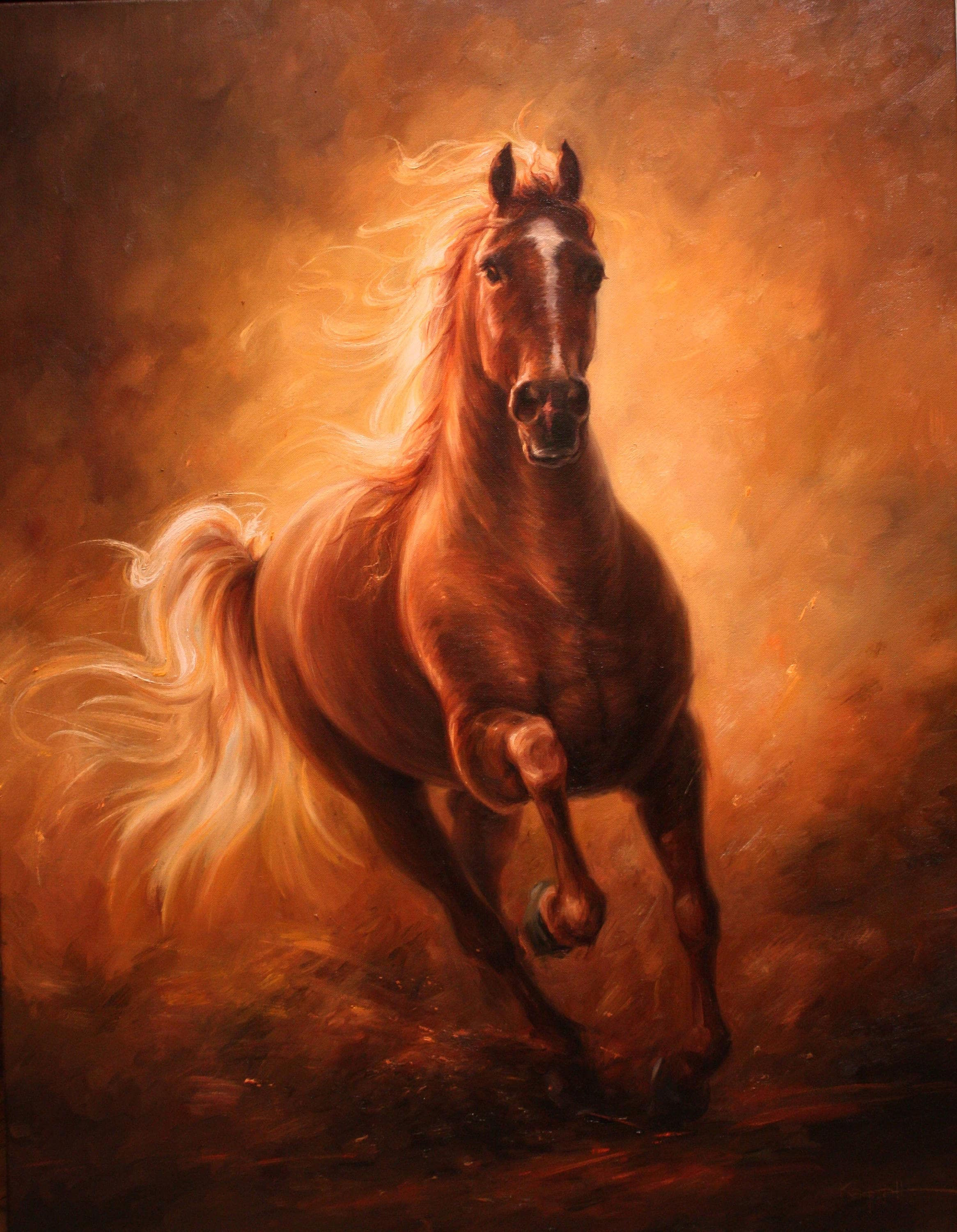 Wallpaper #Mn1i8I4Bnwiau_P63Abi9 Mustang Horse Art Equestrian Decor Horse Lover Gift Wild Horse Painting