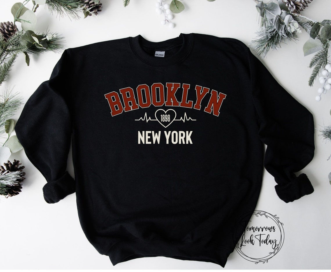 Wallpaper #XWcEDpMBSpphPi3-9ejJ181 Brooklyn New York Sweatshirt New York Apparel Couples Etsy