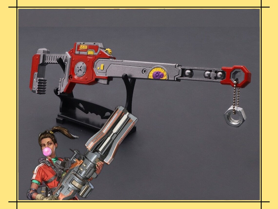 Wallpaper #0nM2g44BFI5NbQks5Bne16 Gift Rampart Heirloom Problem Solver Apex Legends Weapon Etsy