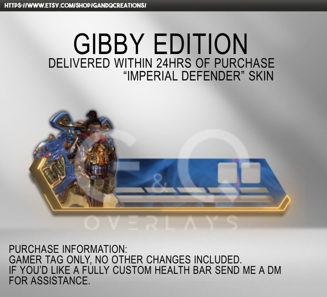 Wallpaper #CH228Y4Bnwiau_P68goL51 Customizable Gibby Apex Legends Health Bar Overlay Twitch Etsy