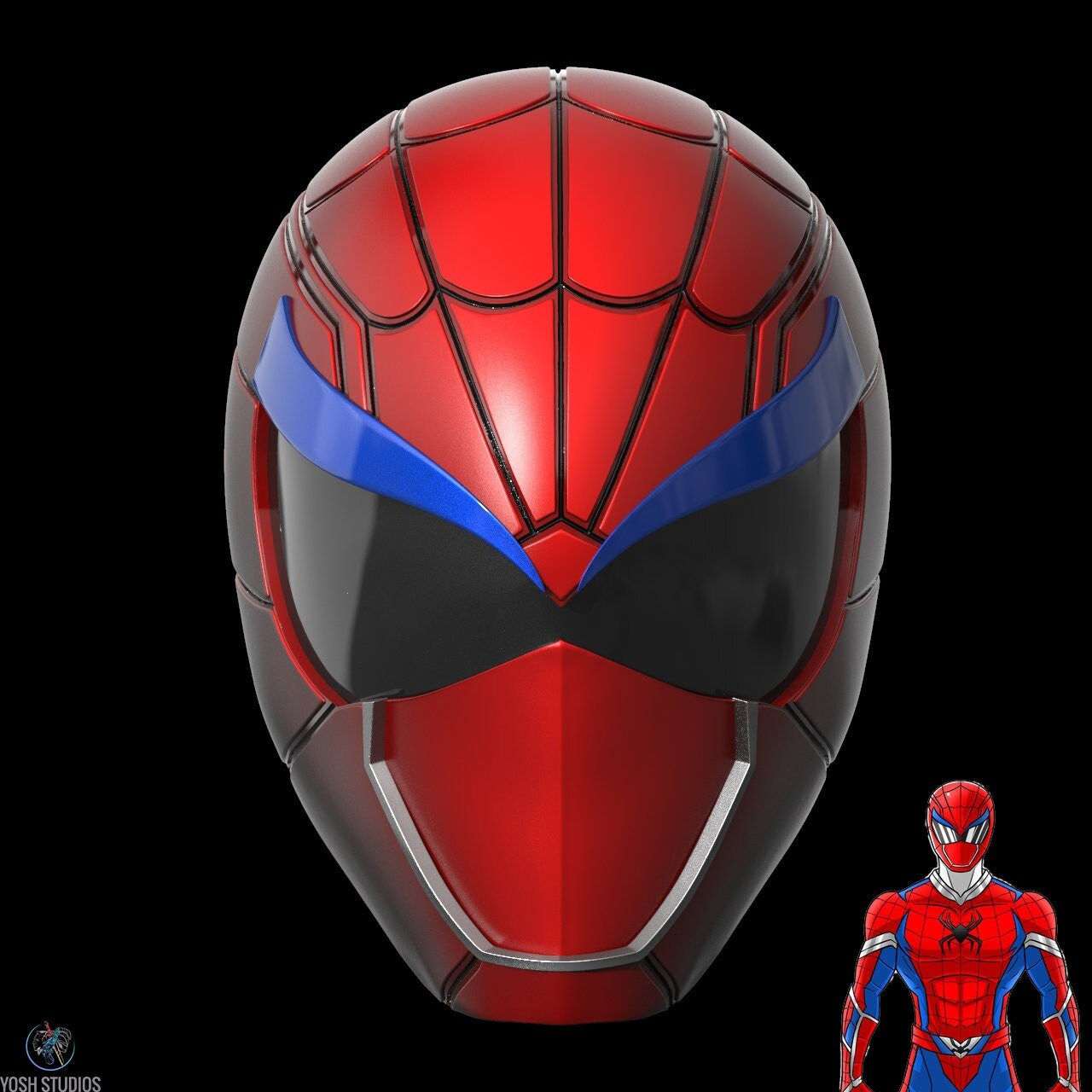 Wallpaper #dWd2-5IBSpphPi3-upQ8238 Spider Man Power Ranger Mask 3D Print File Stl Etsy