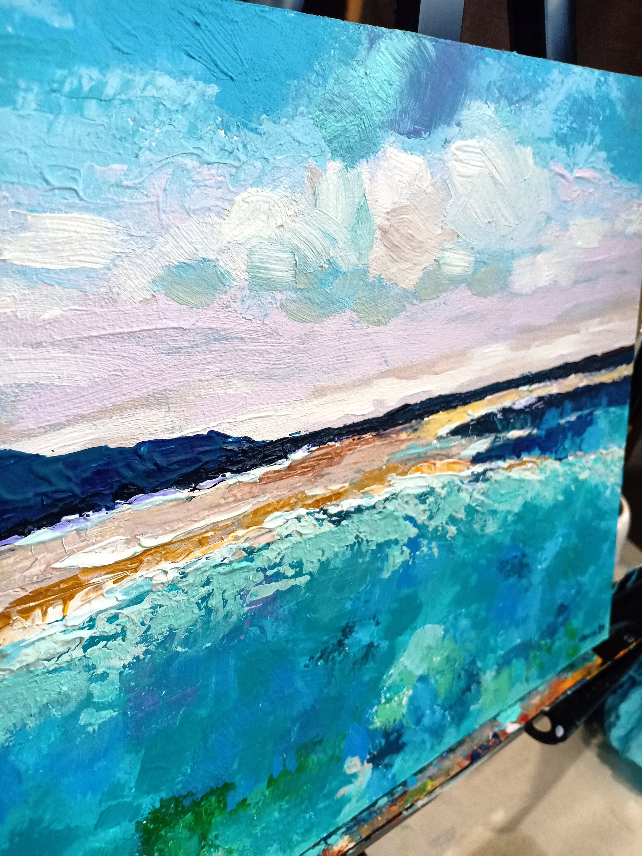 Wallpaper #UmcpA5MBSpphPi3-NrL_7 Abstract Seascape Painting Original Art Hawaii Beach Art Etsy