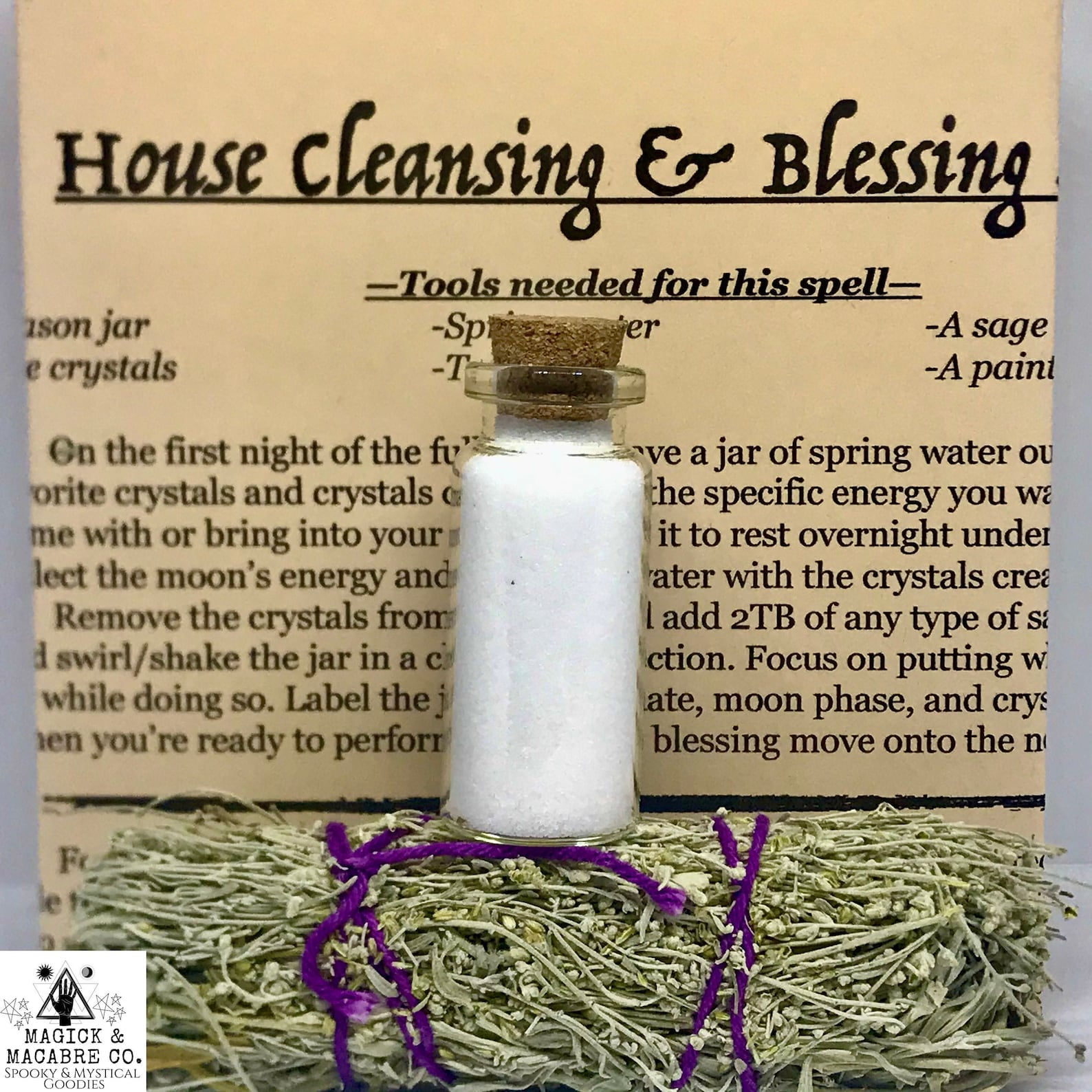 Wallpaper #7GfOA5MBSpphPi3-UbSW249 House Blessing Cleansing Spell Kit Wild Sage Bundle Salt Etsy