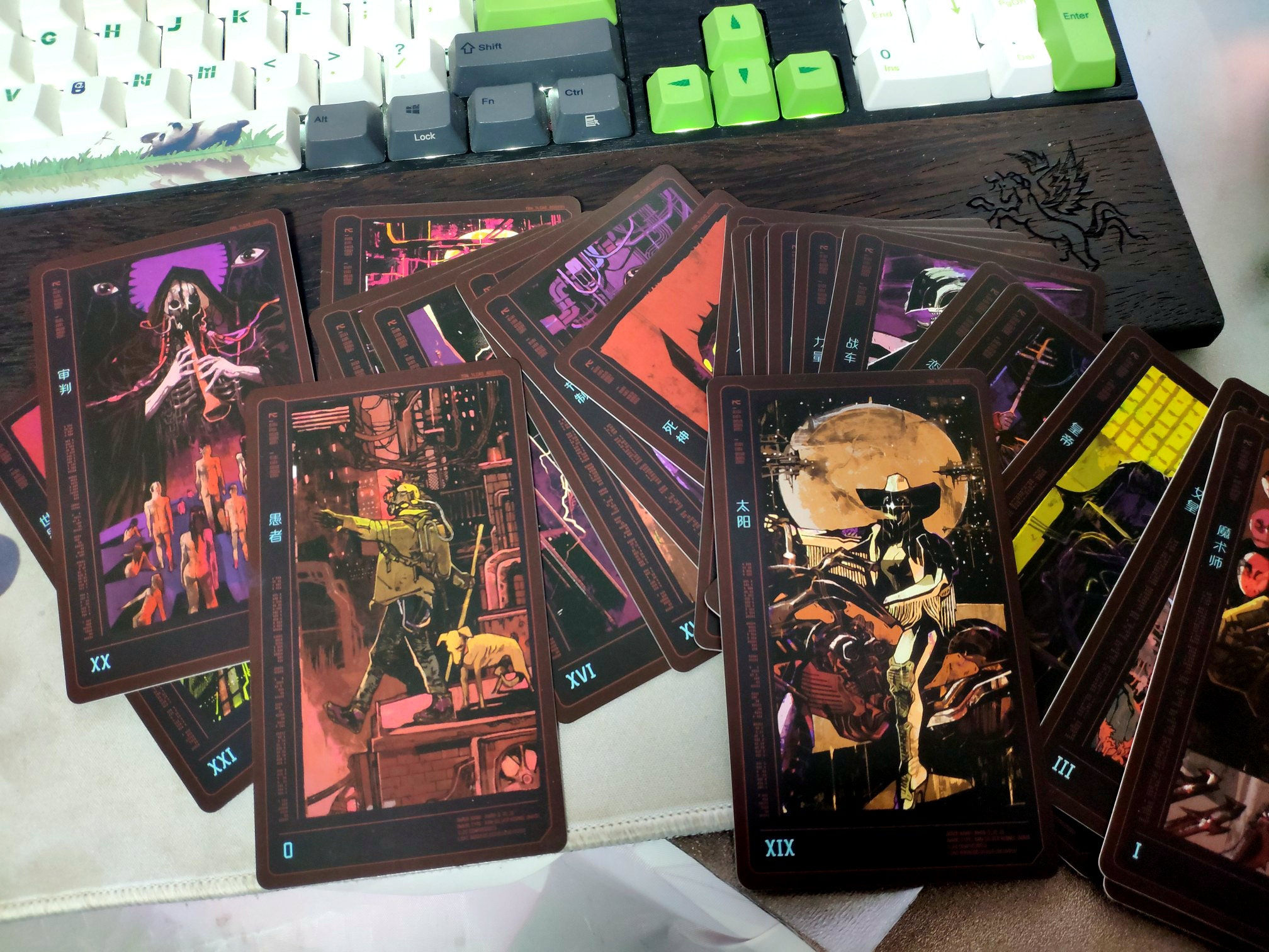Wallpaper #5wBZ5Y4BSdW8dNou6Qud59 Cyberpunk 2077 Tarot Cards 22 Deck Cards Game Collection Etsy