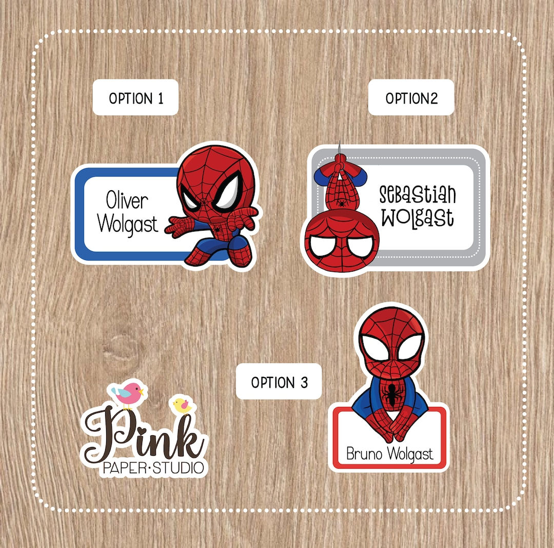 Wallpaper #zRliOo8BtGB6xQ78d6xI51 Spider Man School Name Labels Labels for School School Etsy Australia