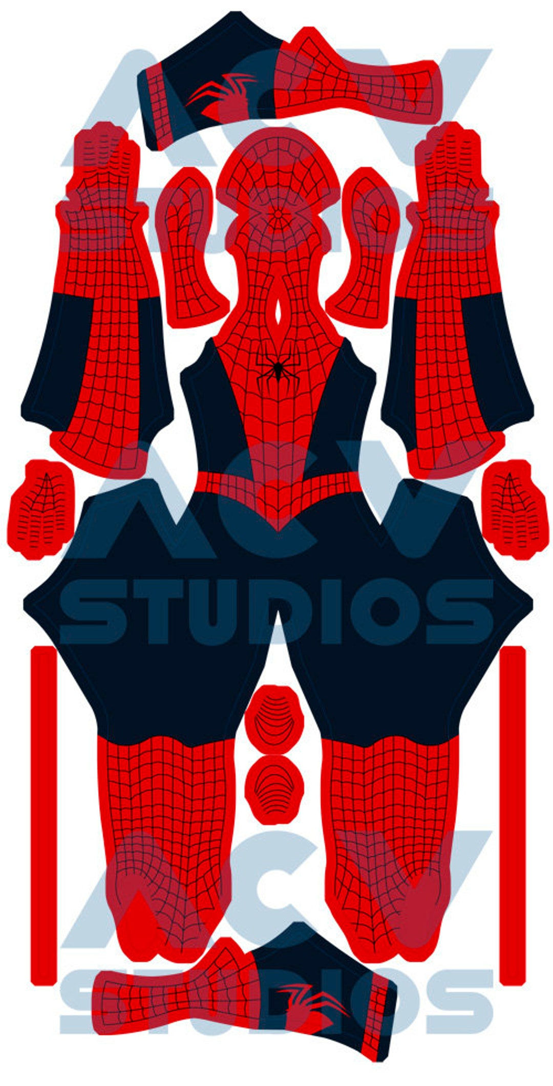 Wallpaper #ZIvpcpcBcm9NJah-1nQn10 Classicspider Man 2002 Hybrid Suit Pattern Etsy