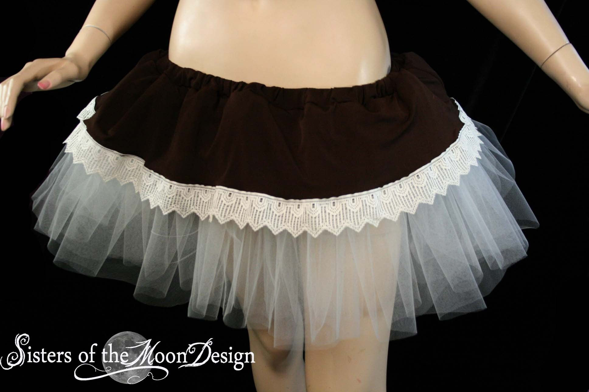 Wallpaper #_bmH3pIBJvJKYCmESQX0307 Steampunk Mini Adult Tutu Skirt Brown Ivory All Sizes Etsy