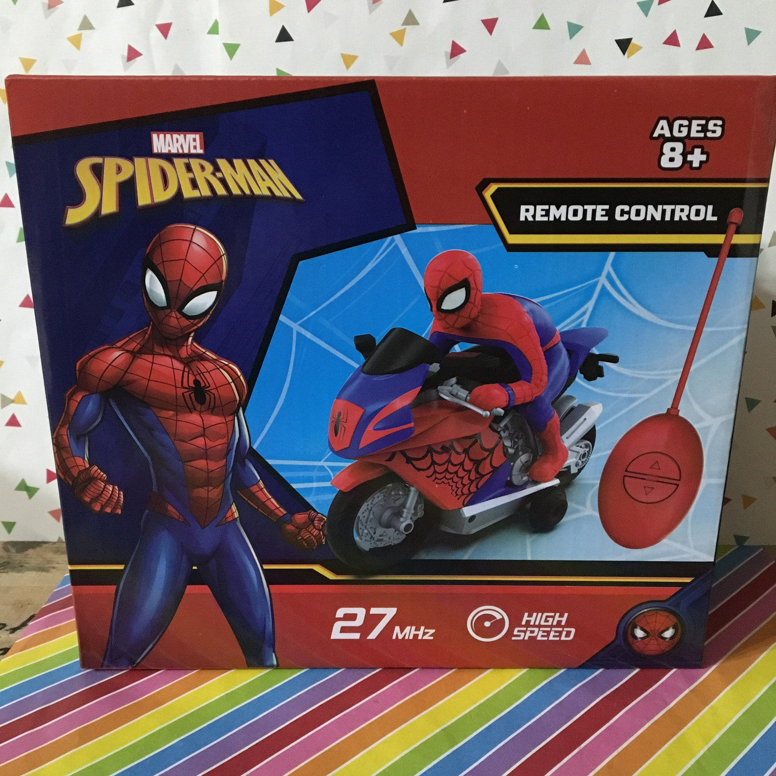 Wallpaper #y2es8pIBSpphPi3-MXHh145 Marvel Spiderman Remote Control Motorcycle Boxed Toy Etsy
