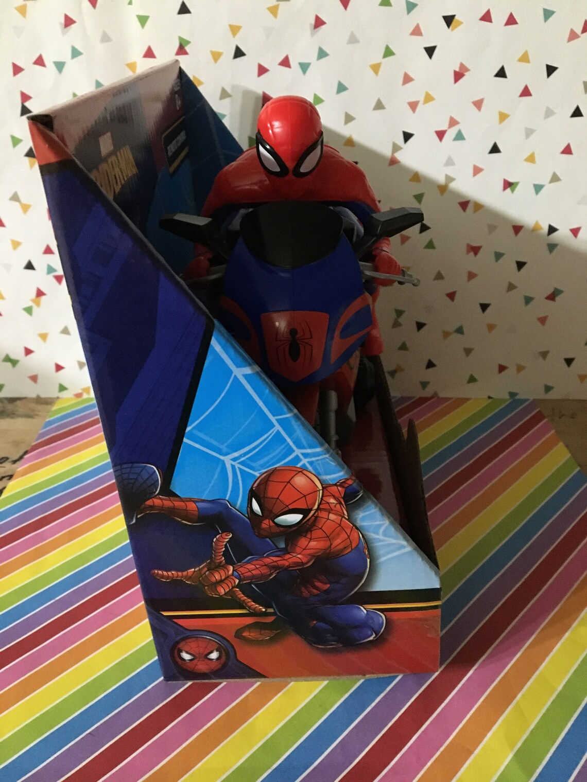 Wallpaper #y2es8pIBSpphPi3-MXHh147 Marvel Spiderman Remote Control Motorcycle Boxed Toy Etsy