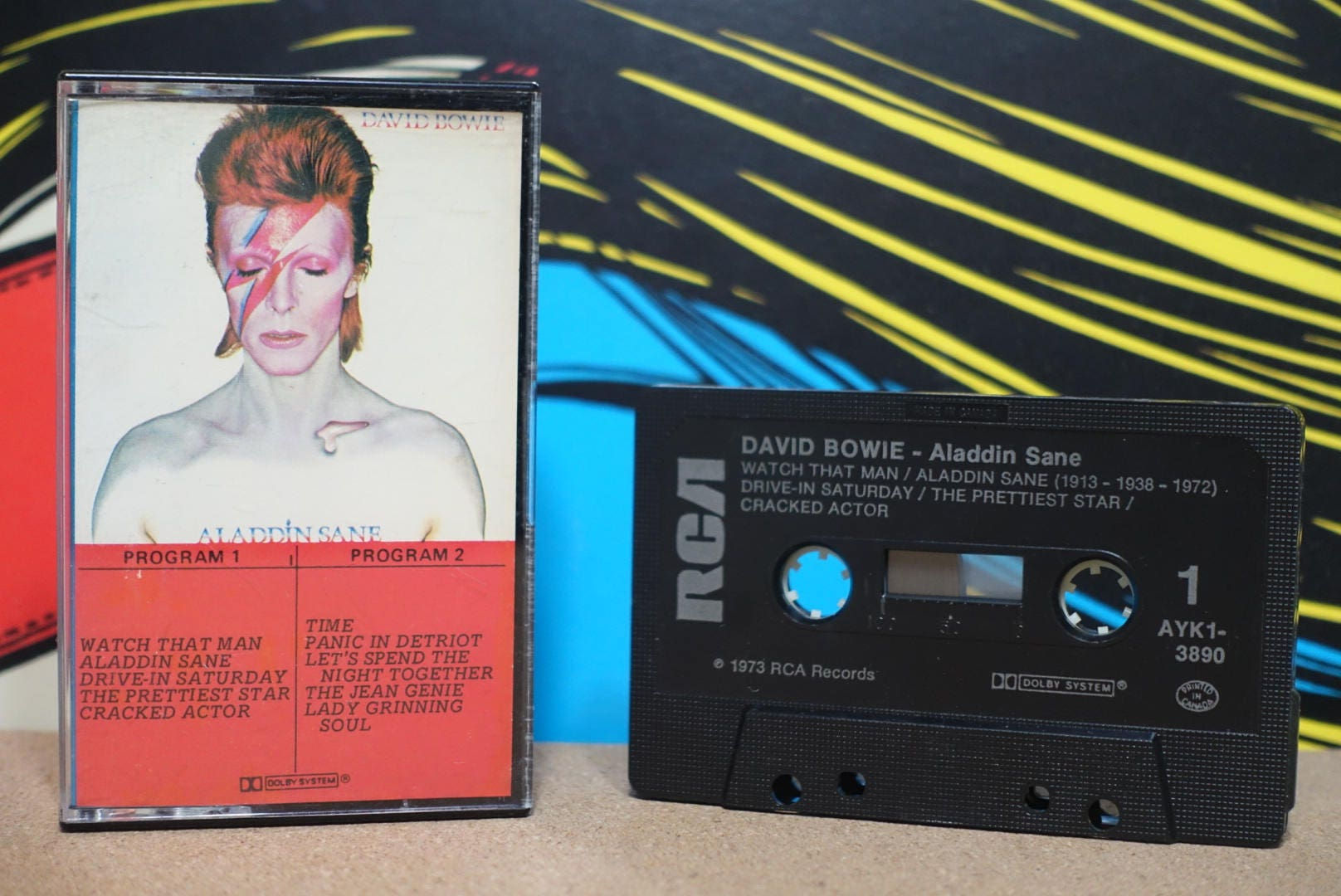 Wallpaper #7030a Aladdin Sane De David Bowie Cd Chez Libertemusic Ref123255141