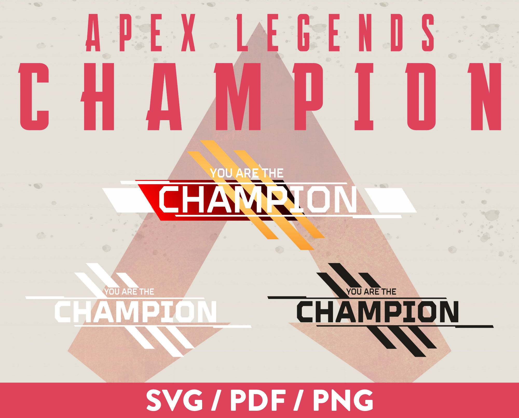 Wallpaper #UiwySZMB0E1QgA7w4PIJ7 Champion Apex Legends Vector Logo Champion Logos Pack Etsy