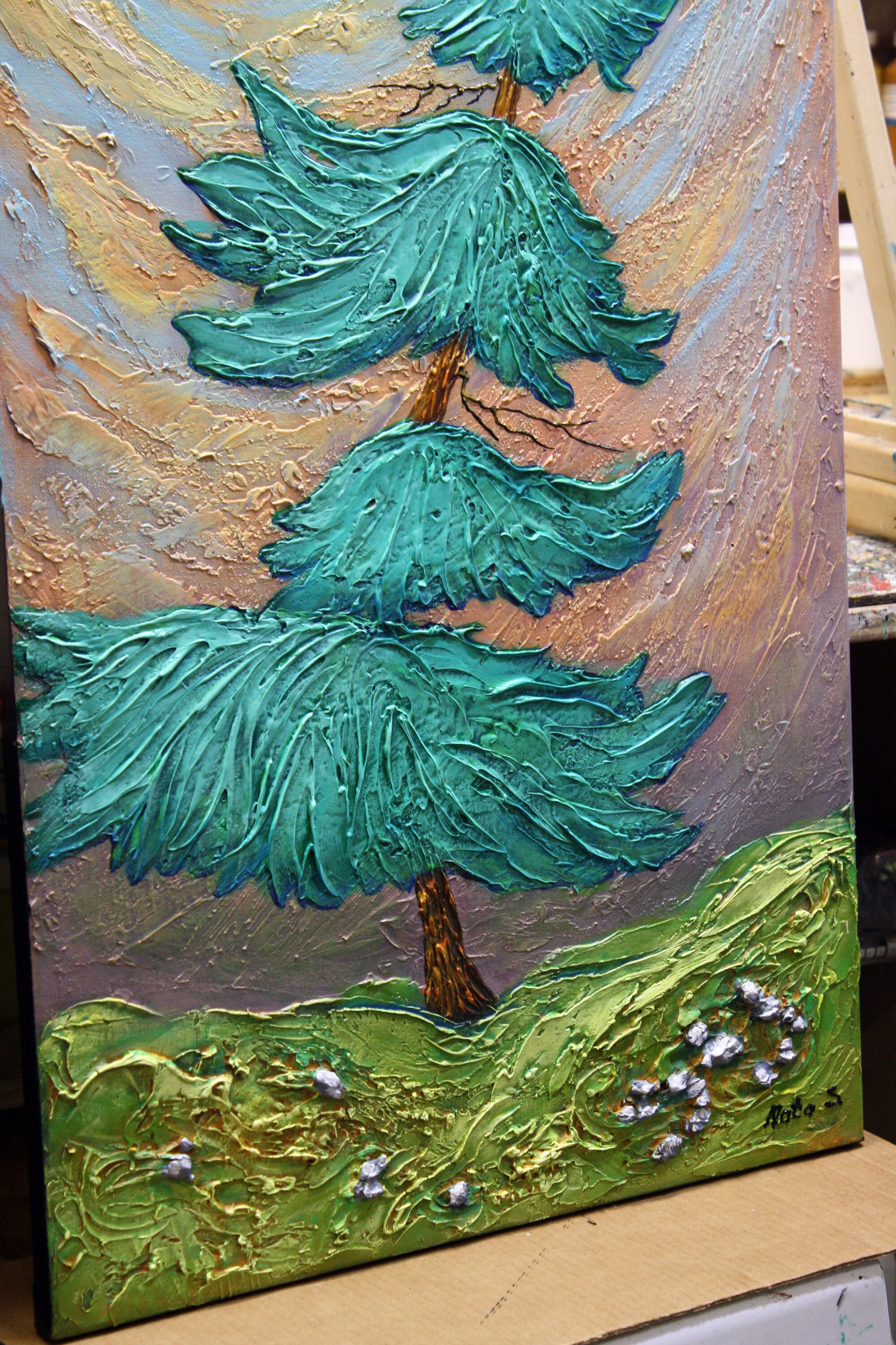 Wallpaper #BGdQC5MBSpphPi3-qtkV70 Pine Tree Painting Original Landscape Abstract Pine Tree Etsy