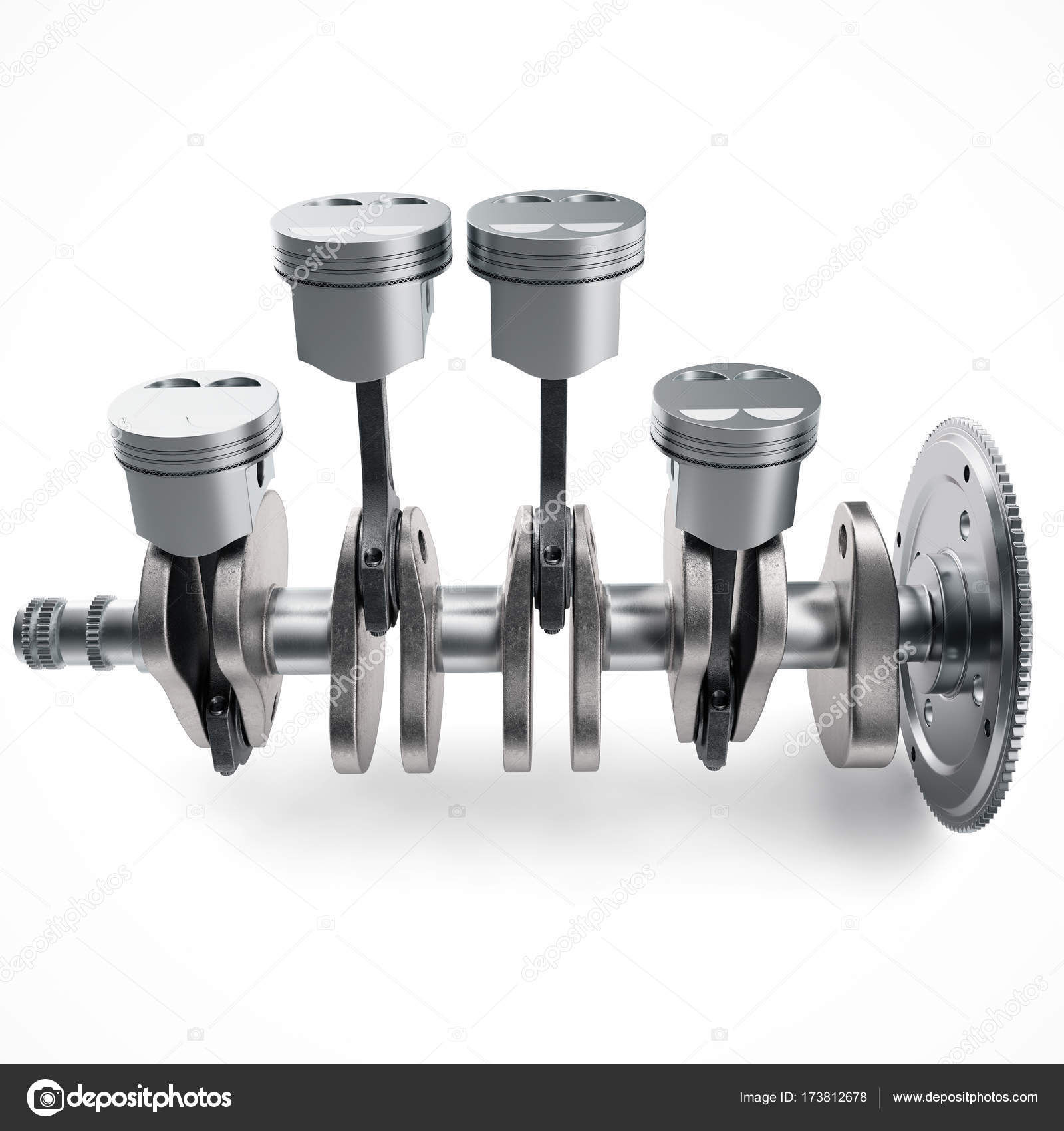 Wallpaper #pmgxIZMBSpphPi3-Ny_B95 3D Rendering V4 Engine Pistons and Cog Isolated on White Background