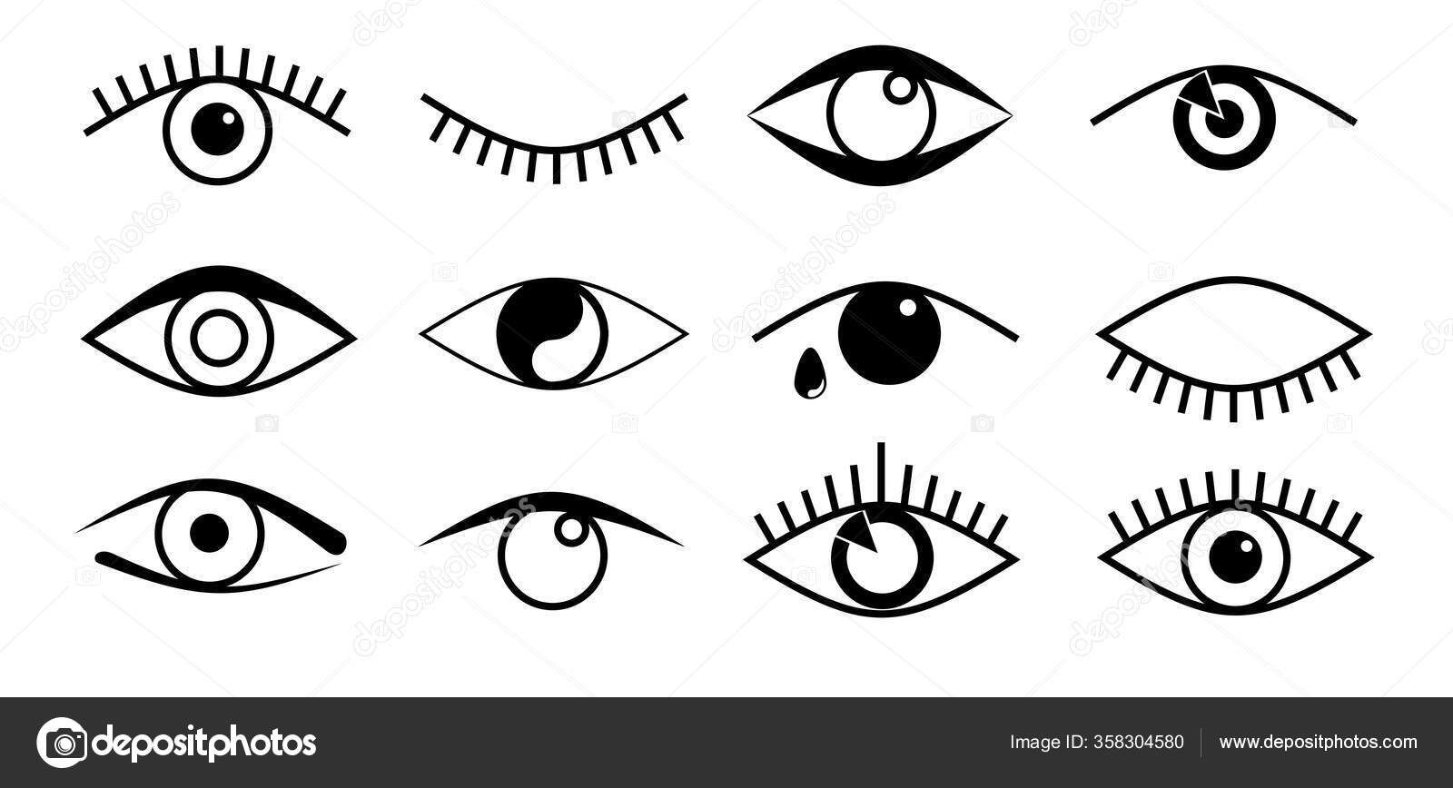 Wallpaper #lGfS95IBSpphPi3-XIdN328 Eye Icons Open and Closed Eyes Outline Images Sleeping Eye Shapes