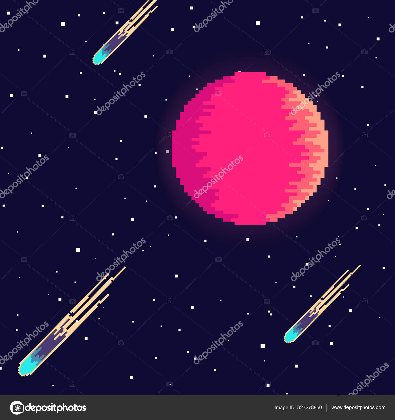 Wallpaper #FWf3_JIBSpphPi3-jZoC225 Retro Space Art Wallpaper