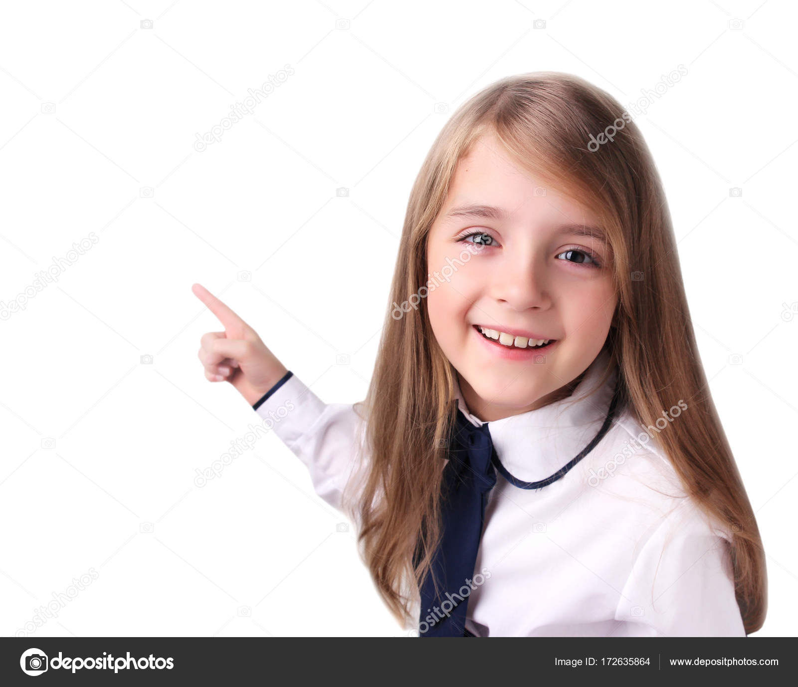 Wallpaper #AGcI75IBSpphPi3-VmDL281 Child Girl Showing Pointing Finger Isolated Stock Photo Nys 172635864