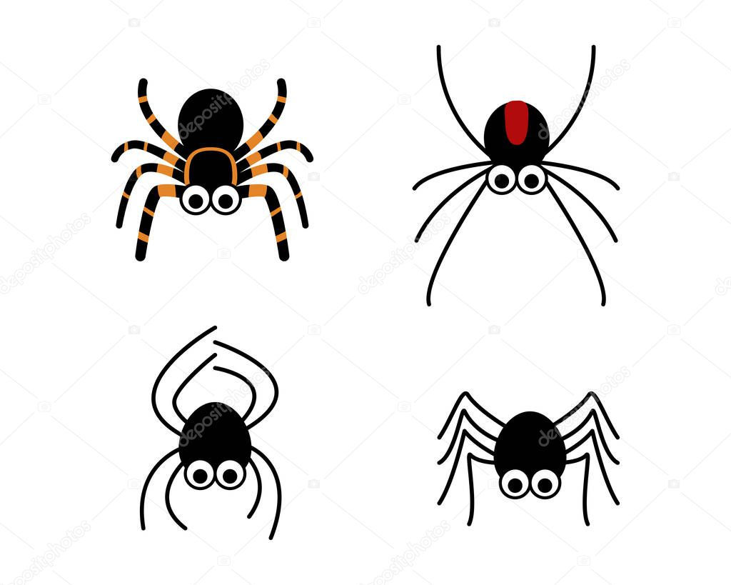 Wallpaper #32cVEZMBSpphPi3-sfVC217 Set of Cute Spider in Simple Style Vector Stock Vector Jiaking1