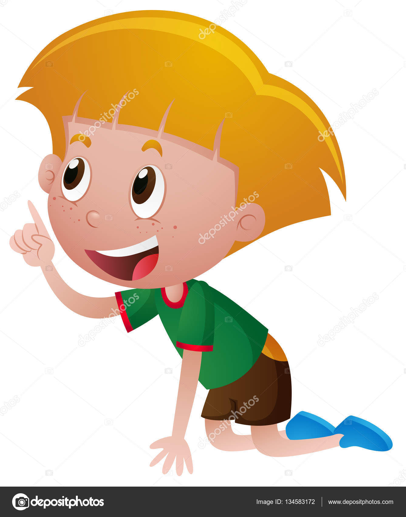 Wallpaper #9mdFCpMBSpphPi3-NNO0371 Little Boy Crawling on the Floor Stock Illustration by Brgfx 134583172