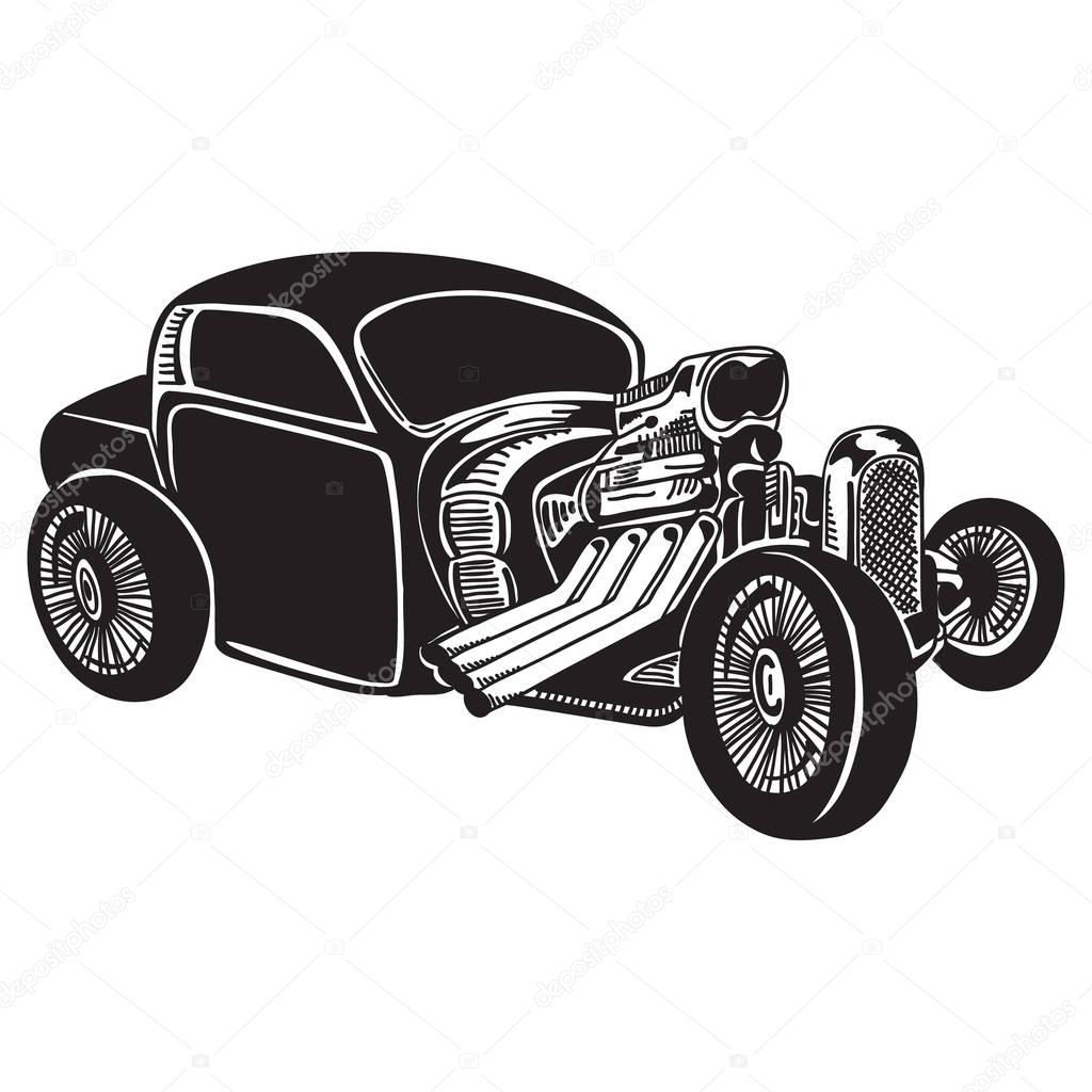 Wallpaper #QHdVJ5MB-pgBXx60QKXb358 Vector Retro Hot Rod Stock Vector by Krot Ok 128831950
