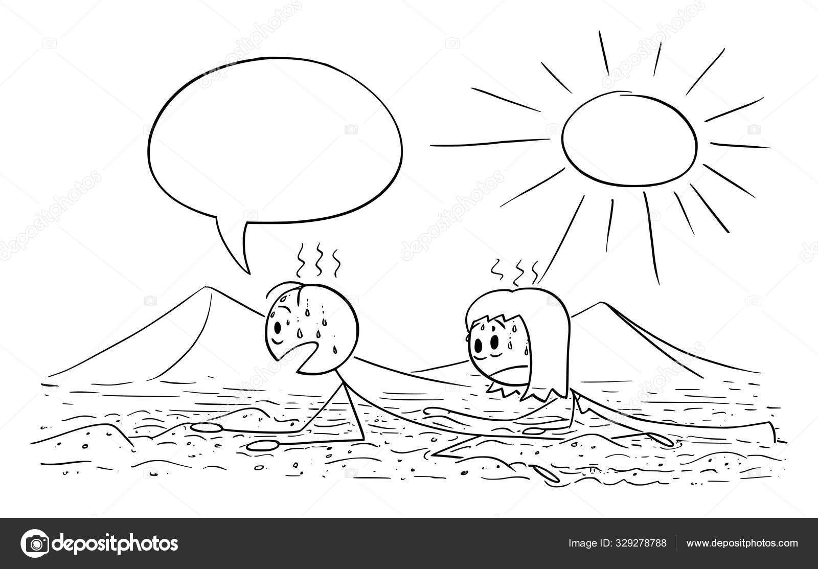 Wallpaper #9mdFCpMBSpphPi3-NNO0386 Vector Cartoon Illustration of Couple of Man and Woman Creeping or