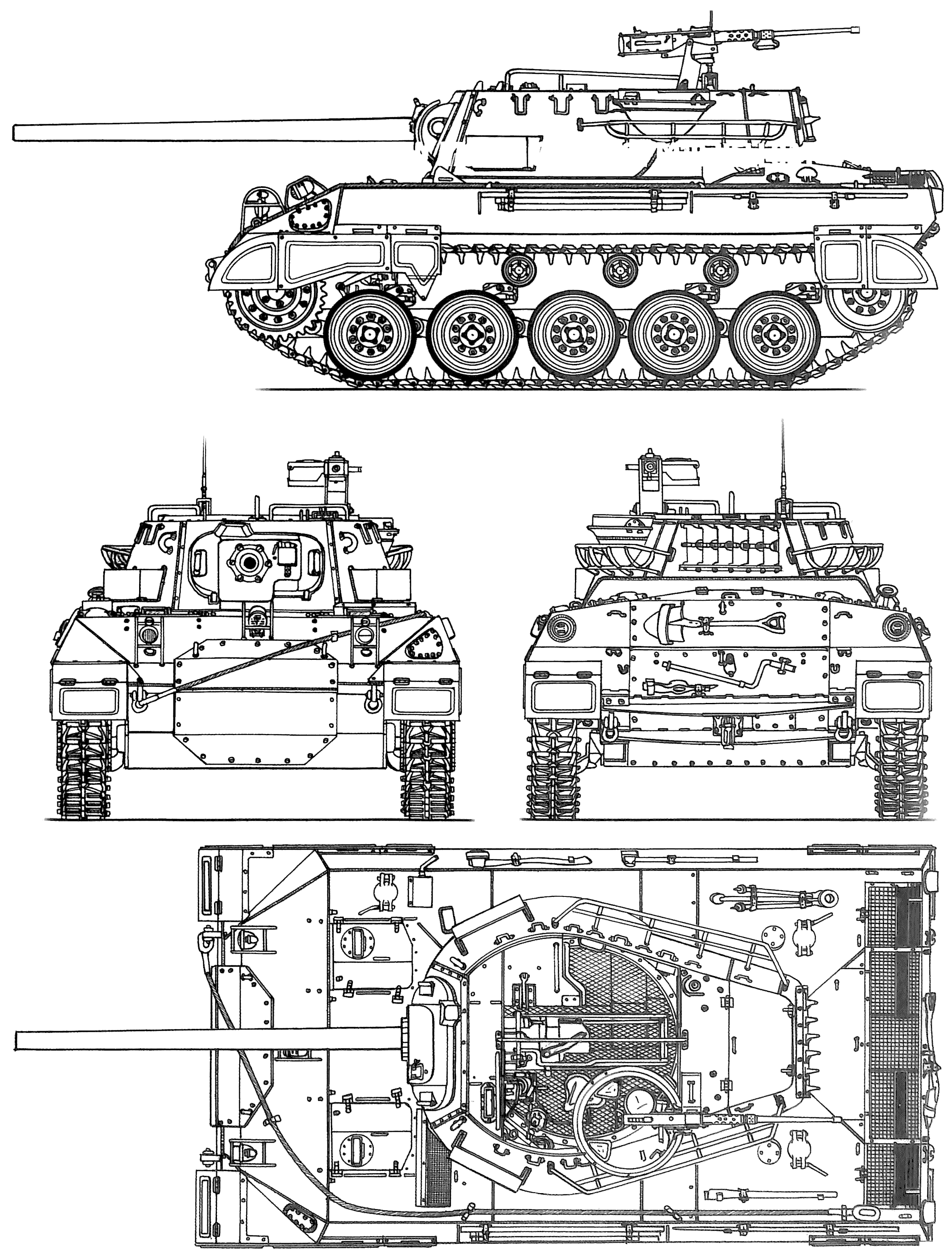 Wallpaper #pWfg9JIBSpphPi3-anyw237 M18 Hellcat Blueprint Download Free Blueprint for 3D Modeling