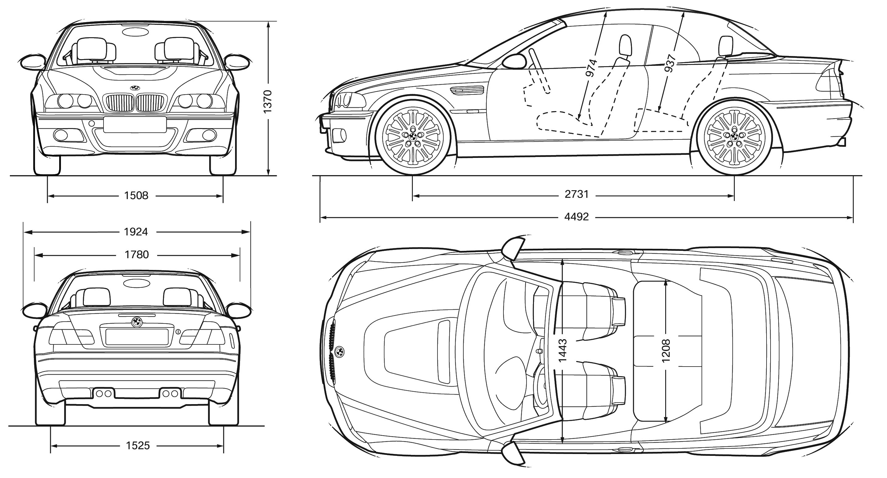 Wallpaper #qxl3B48BtGB6xQ78J1an49 BMW M3 E46 2007 Blueprint Download Free Blueprint for 3D Modeling