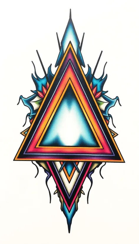 Wallpaper #_7g21pIBJvJKYCmEItw-468 Triangle Tattoo Image Free AI Generator Makepix