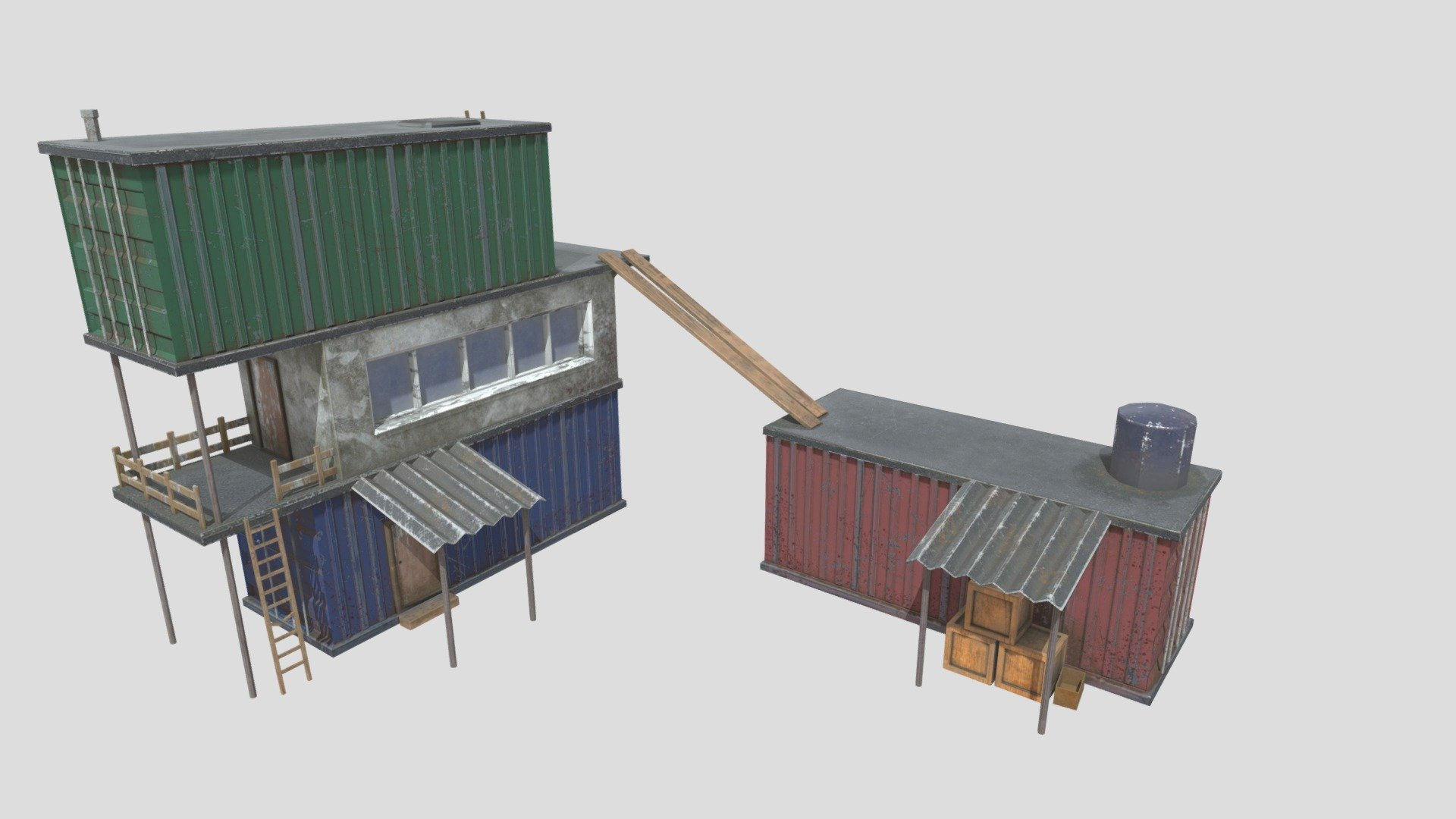 Wallpaper #PKeVMpMBlSzal8H1Ttud57 Cyberpunk Container Home 3D Model by Sofie Petrov at Sofiep 53b9a09