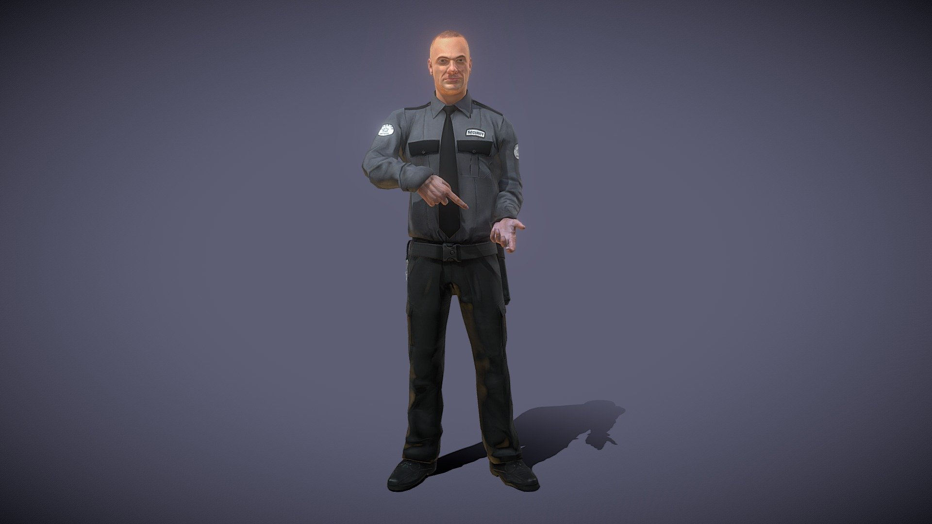 Wallpaper #xuqKVZMBlwTYPL18yg2e262 Security Guard 1 Buy Royalty Free 3D Model by Hitoshi Matsui