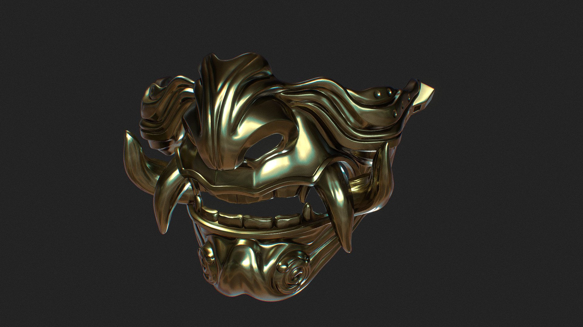 Wallpaper #LQPxZZMBpyOg8YnEktpT324 Samurai Mask Model 3 Download Free 3D Model by Flioink Db5b994