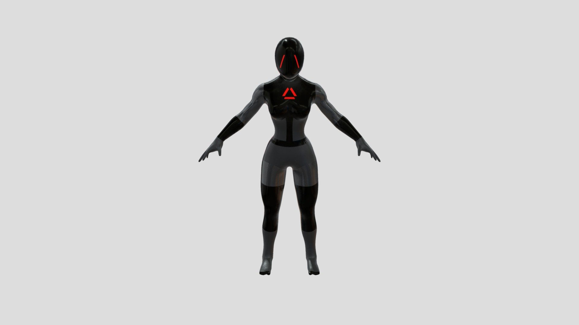Wallpaper #om3IZ5cBycdYOYFTiW_124 Female Cyber Ninja 3D Model by Sonya Winder at Sonyawinder B580624