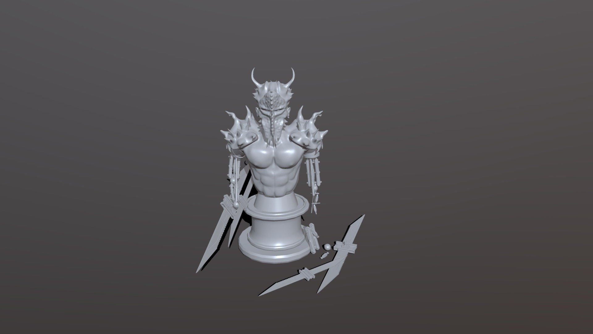 Wallpaper #7mcL65IBSpphPi3-30nf109 Cyborg Demon Mounted 3D Model by Conorrooney 336c870 Sketchfab