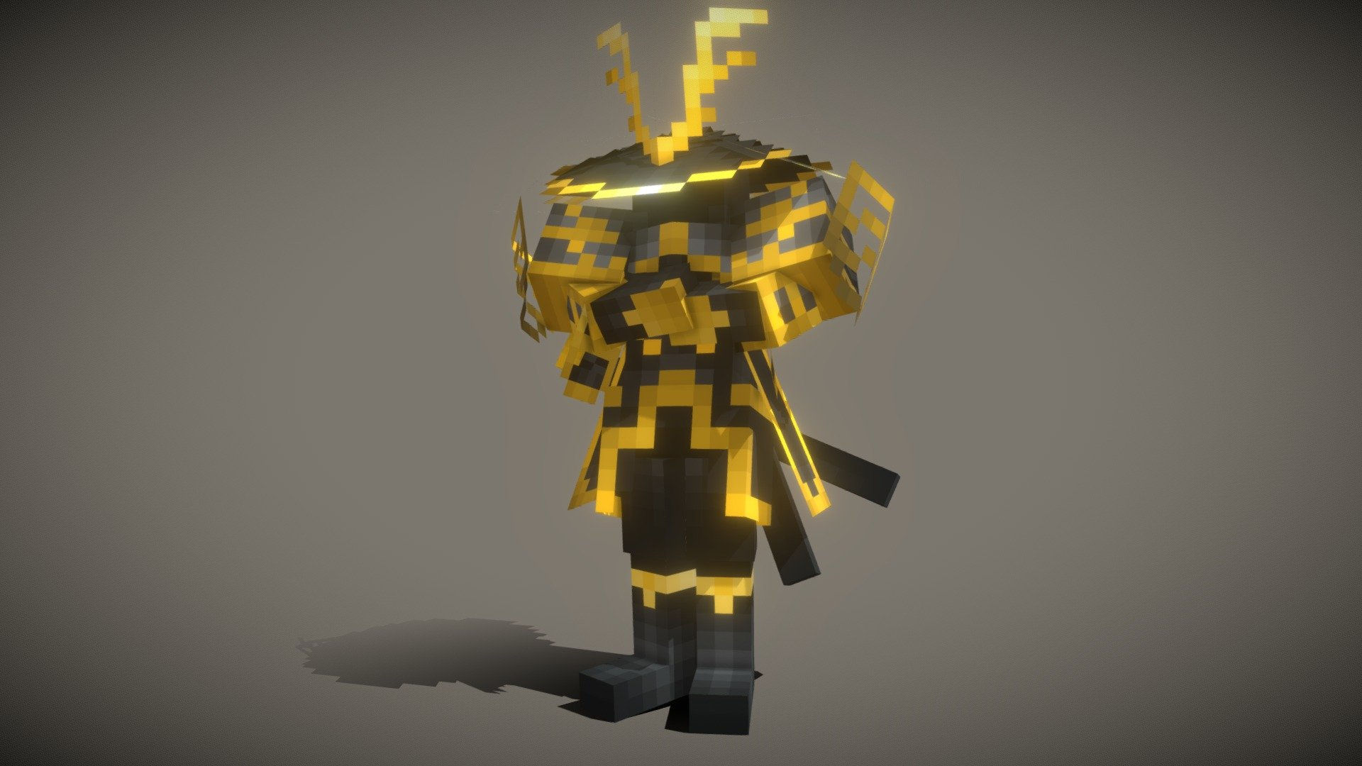 Wallpaper #LQPxZZMBpyOg8YnEktpT352 Samurai Minecraft 3D Model by Awmann2d3d at 1novaxd 308583d