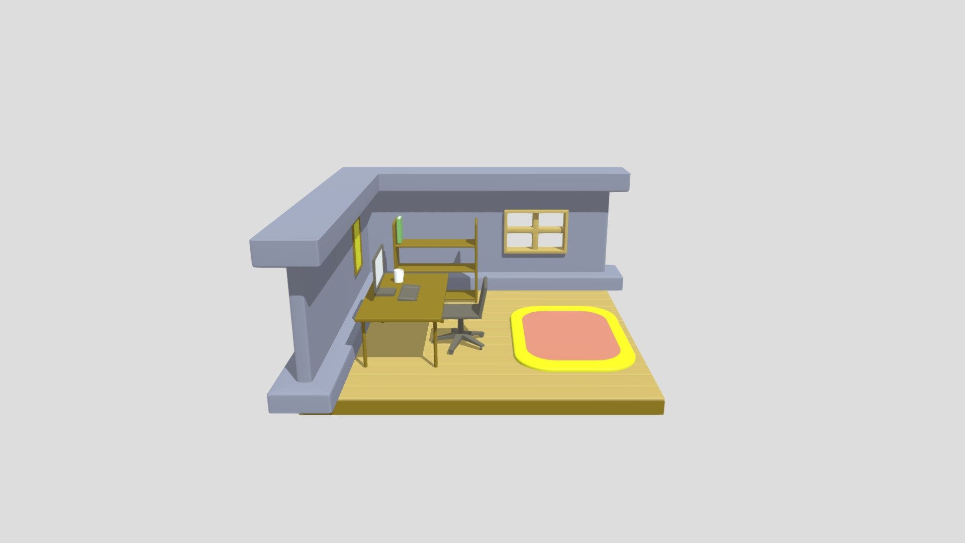 Wallpaper #MWcjC5MBSpphPi3-X9jd33 Stylizedcomputerroomtutorial 3D Model by Gerrerdni 570af38